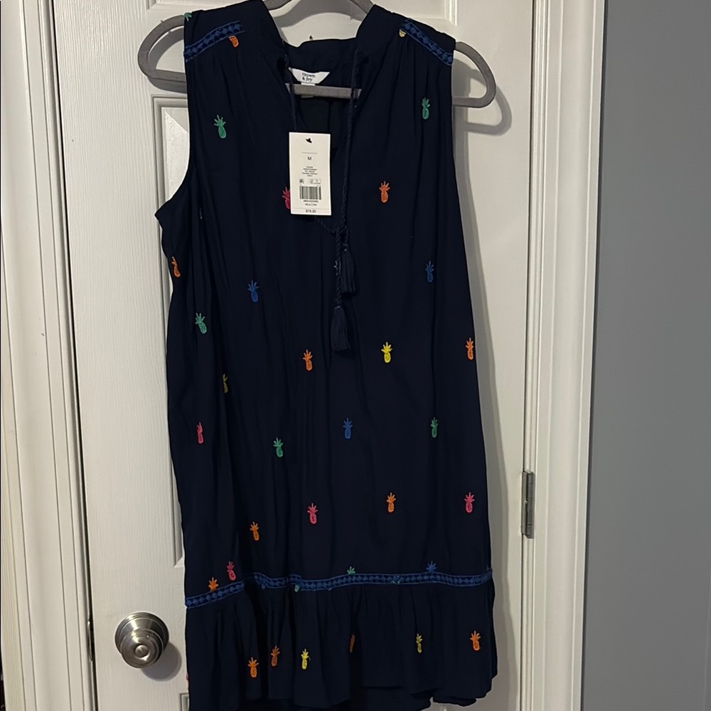 Crown & Ivy Blue Pineapple Sundress